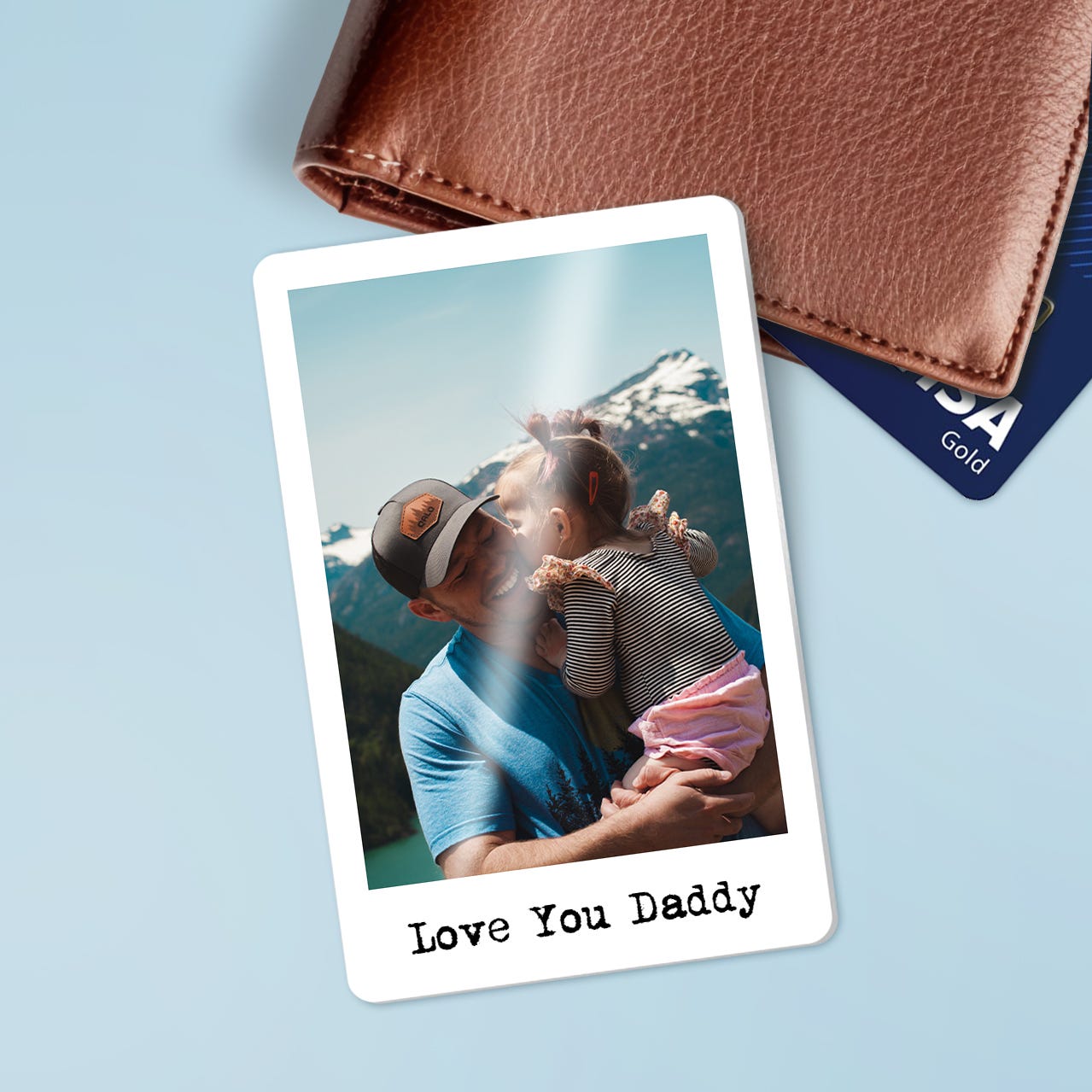 Hyturtle FBA Dad Wallet Card – Geschenkidee Für Sohn Von Mama, Personalisierbare Brieftaschenkarte