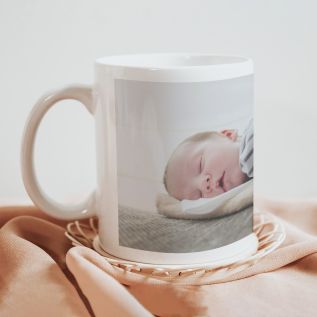 Photo Mug with Text and Image Left Aligned