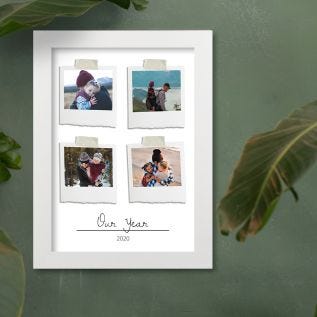 Our Year Harriet White Print and Frame