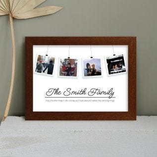 Hanging Photos Harriet Rustic Wood Print and Frame