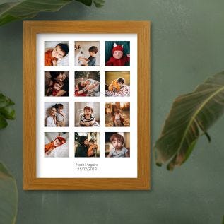 12 Image & Text Harriet Light Wood Print and Frame