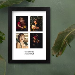 4 Image & Text Harriet Black Print and Frame