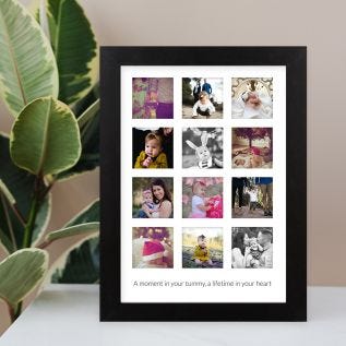 12 Image & Text Harriet Black Print and Frame