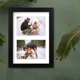 2 Image Harriet Black Print and Frame