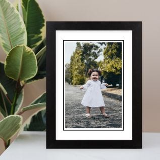 Image with Border Harriet Black Print and Frame