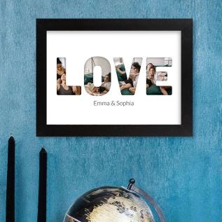 Love Harriet Black Print and Frame