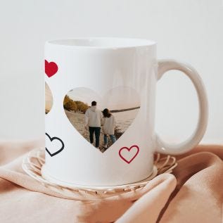 3 Heart Image Mug