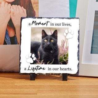 Pet Memorial Photo Slate (6x6")