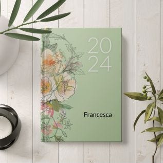 Floral Personalised Diary