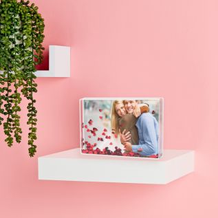 Heart Glitter Photo Frame with Print