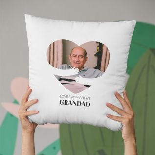 Memorial "Heart Hug" Photo Cushion (16")