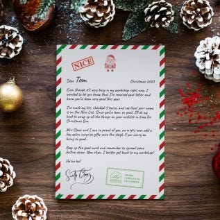 Letter From Santa Print