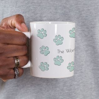 Dog Parent Paw Print Mug