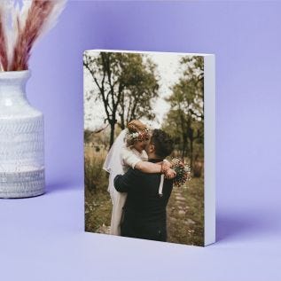 Wooden Photo Blocks - White