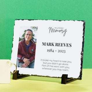 Rectangle Memorial Photo Slate (8x6")