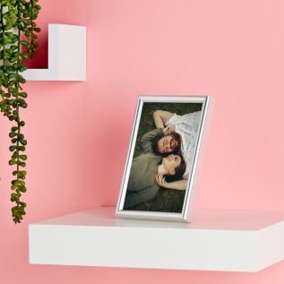 customized glass and wood photo frame A4 size with design and photo printed