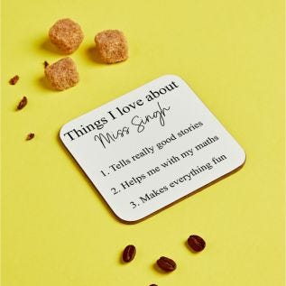 "Things I Love About..." Coaster