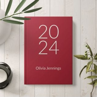 Year & Text Personalised Diary