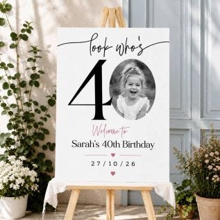 Birthday Welcome Sign