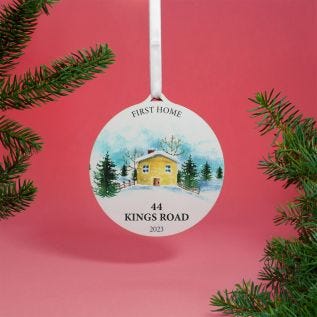 Snow House Bauble Decoration
