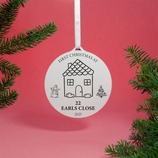 Doodle Design New Home Bauble Decoration