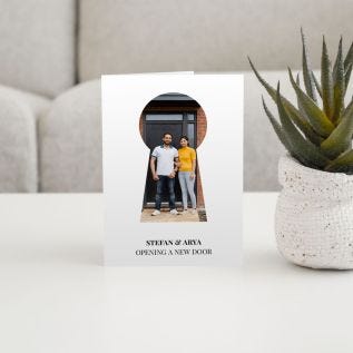 Keyhole New Home Photo Card