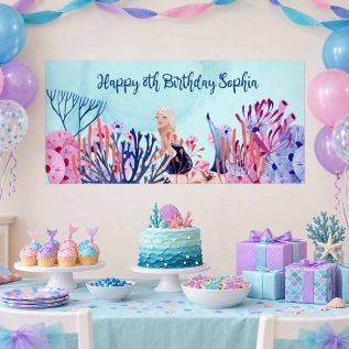 Mermaid Birthday Banner