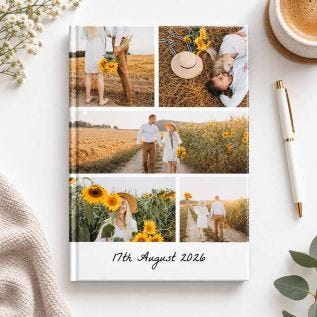 5 Image Collage Notebook