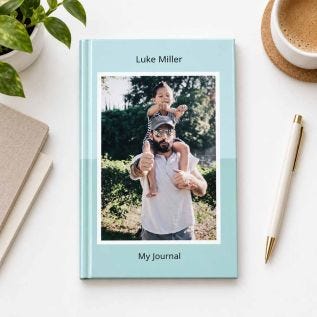 Duo Blue Photo Notebook