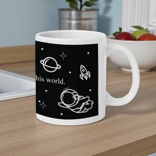 Spaceman Personalised Mug