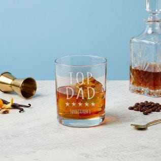 Top Dad Whisky Glass