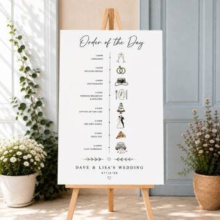 Wedding Order of the Day Sign