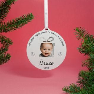 "The Best Gifts" Photo Bauble Decoration