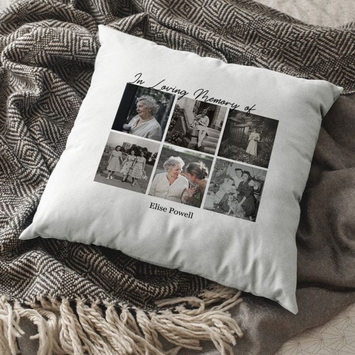 In Loving Memory Collage Cushion 16