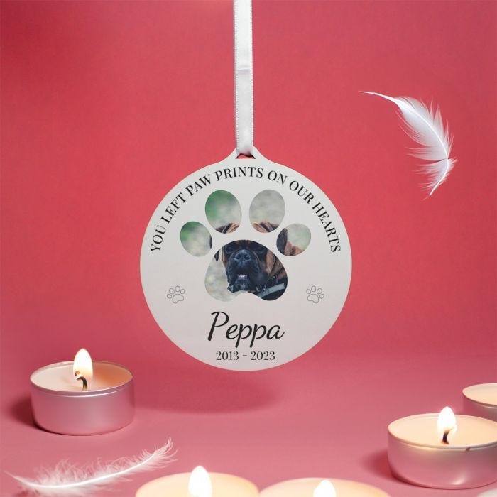 Paw print cheap memorial