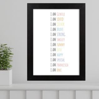 Positive Affirmations Print & Frame
