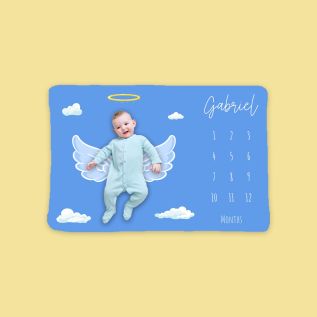 Angel Baby Milestone Blanket