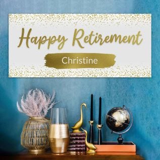 Gold Retirement Banner