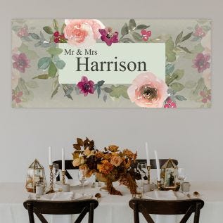 Floral Wedding Banner