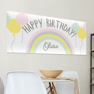 Pastel Birthday Banner