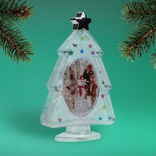 Photo Christmas Tree Snow Globe