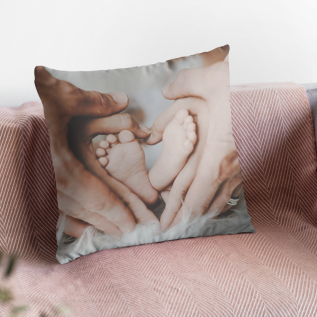 Canvas Square Personalised Photo Cushion