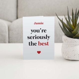You're The Best Card