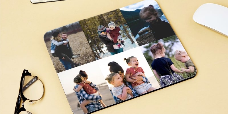 personalised photo mouse mat