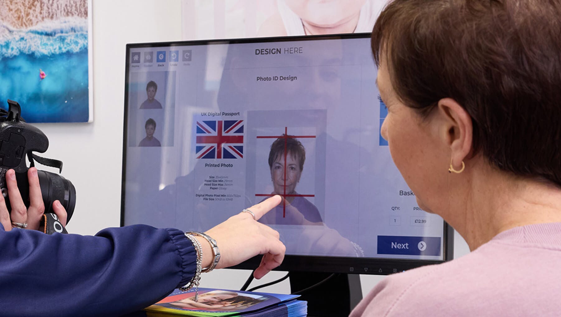 taking driving licence photos in a max spielmann shop