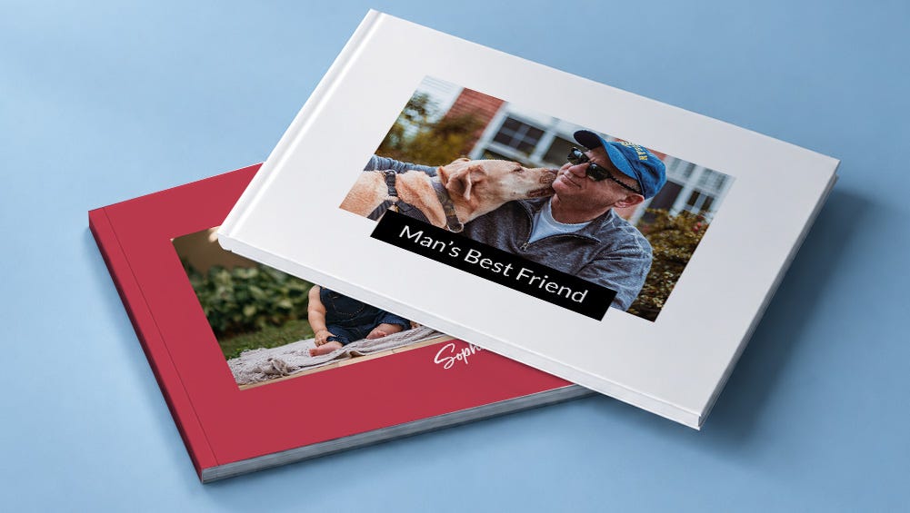 selection of hardcover photo books
