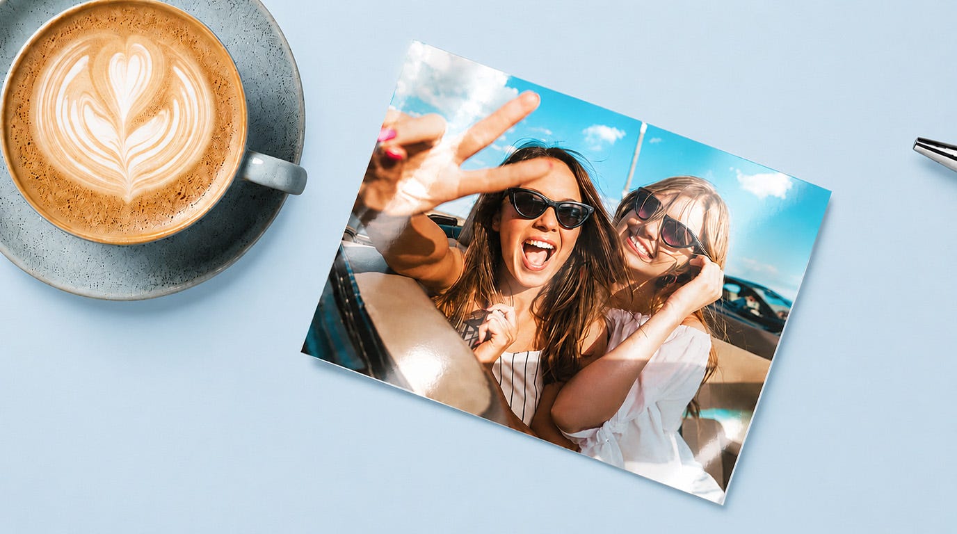 glossy photo print