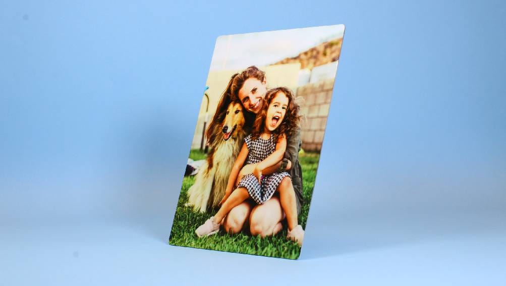 metal photo print on the wall