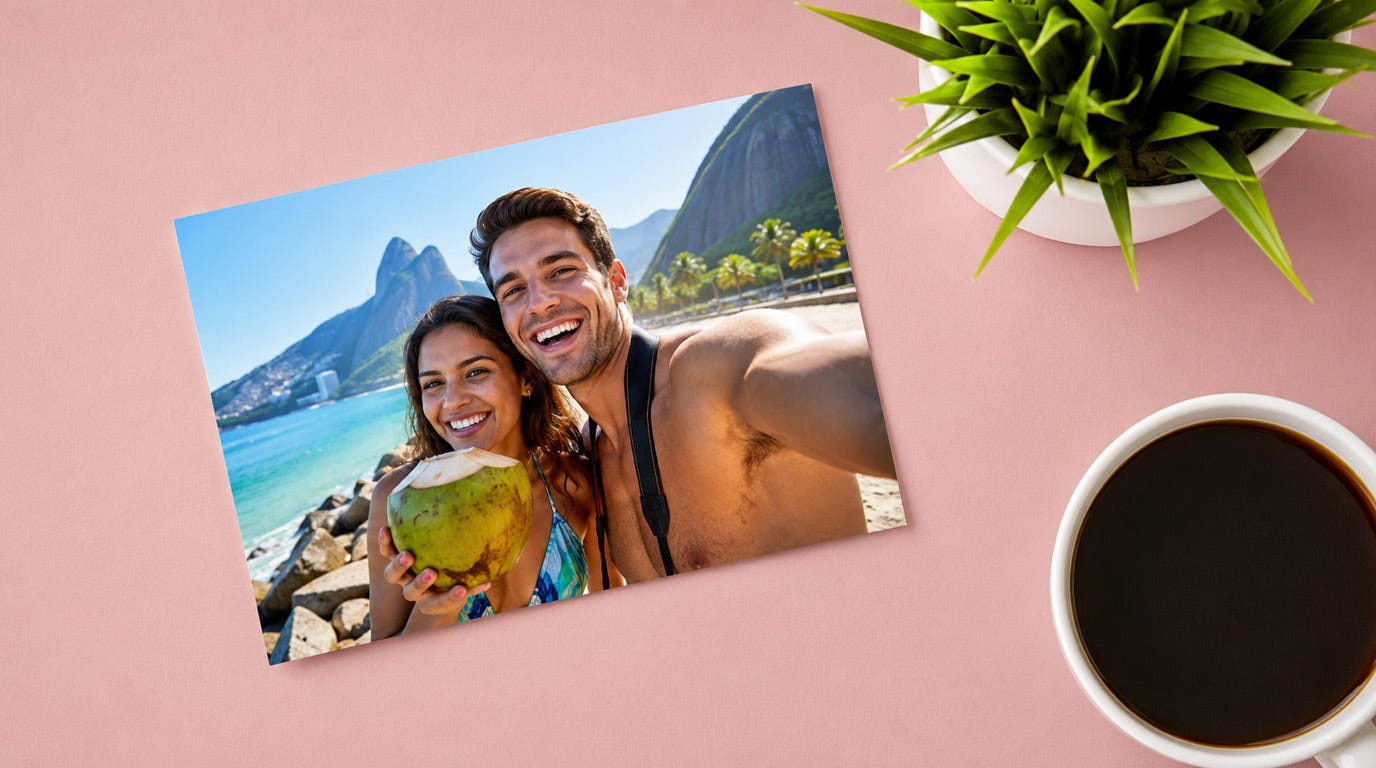 photo print with a semi-gloss lustre finish