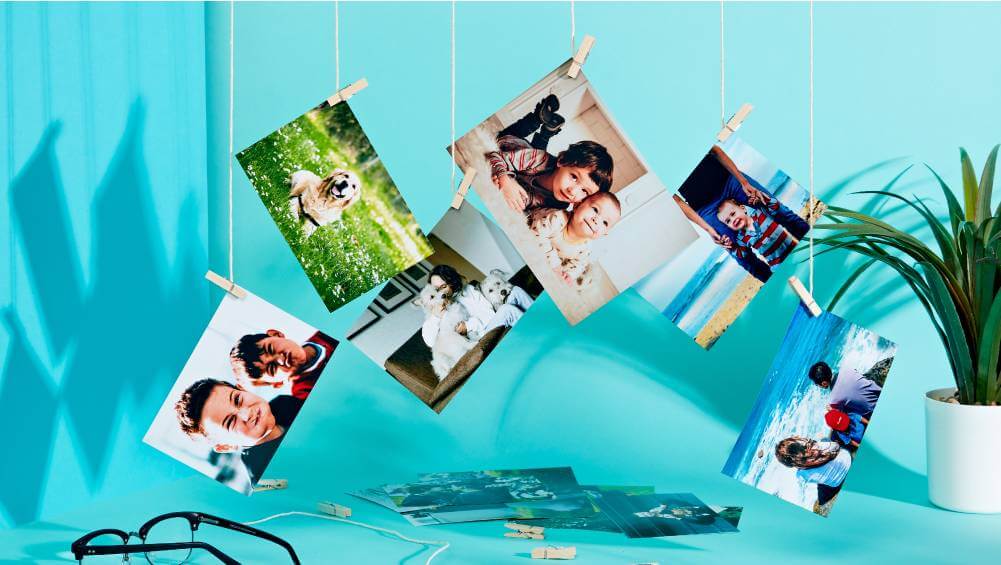 selection of glossy photo prints